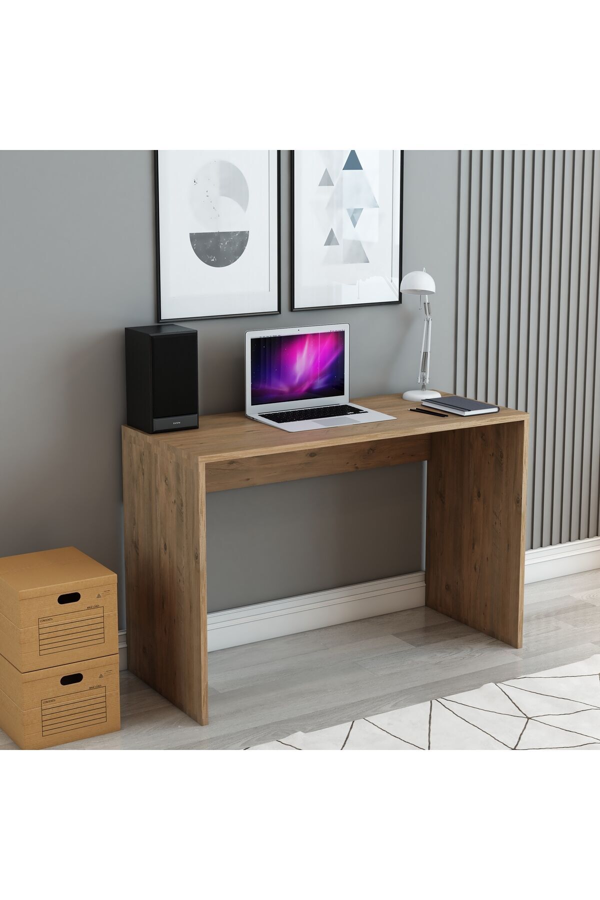 Atlantik Çam Ofis Masası – Modern Ders Çalışma ve Bilgisayar Masası | Fonksiyonel Çalışma Masası