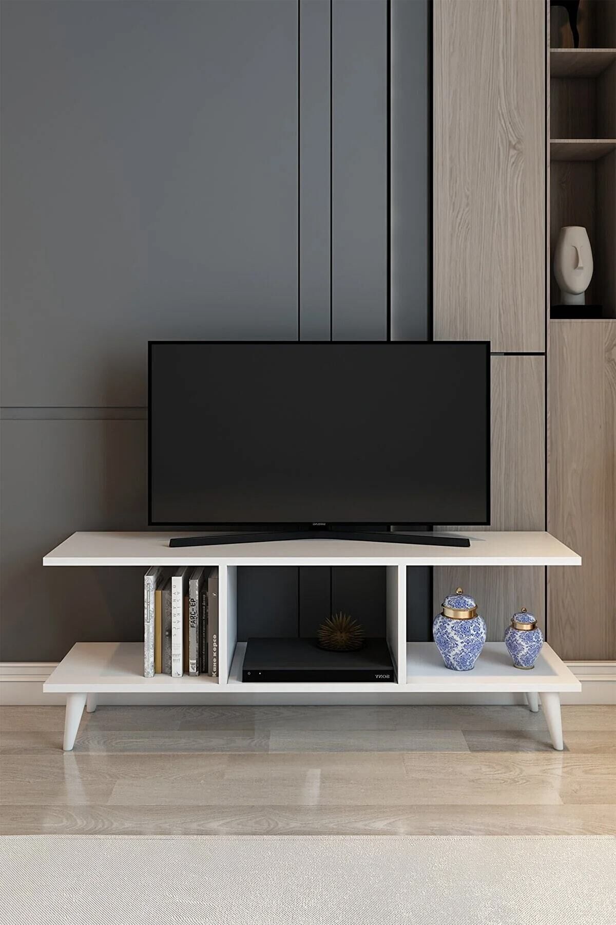 Model Light TV Ünitesi 120 cm Modern Kapaksız TV Sehpası | Televizyon Ünitesi TV Konsolu